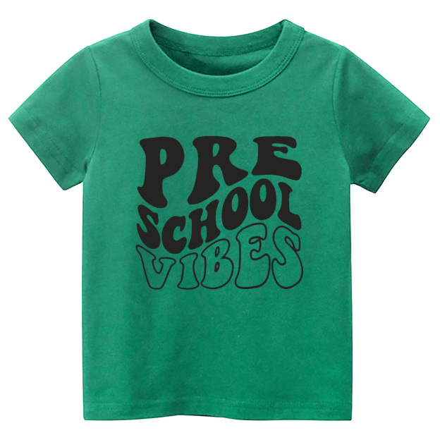 Back to School - Preschool Vibes Kids Shirts
