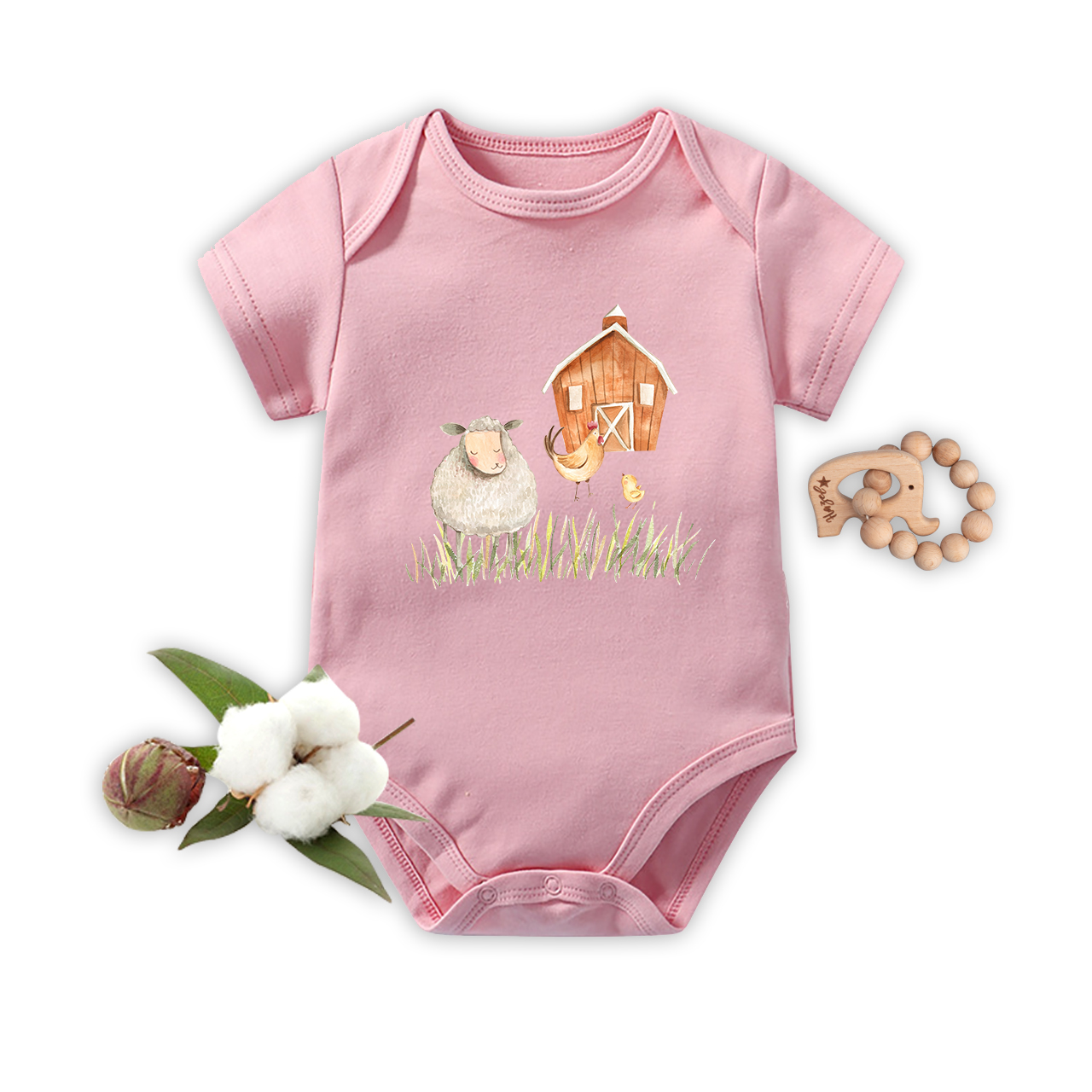 Lamb's Home Baby Bodysuit