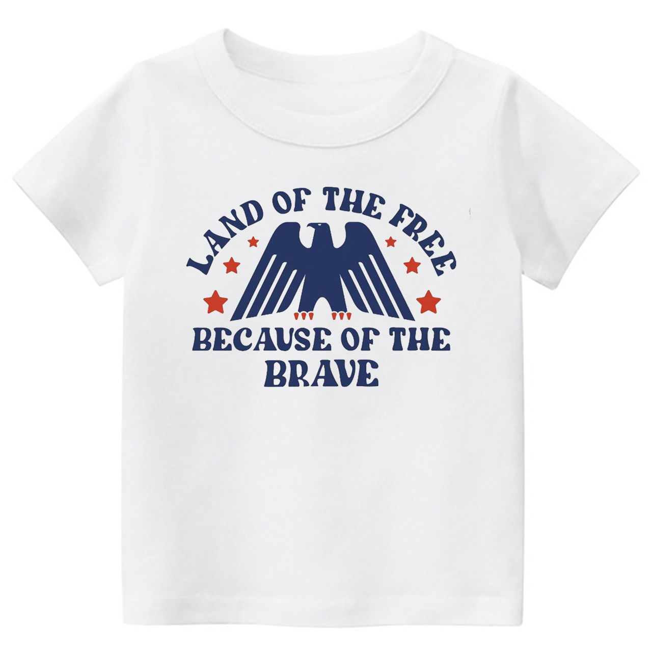 Land Of The Free Because Of The Brave Toddler Shirt