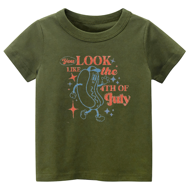 Hotdog Look Like The 4th Of July Toddler Shirt