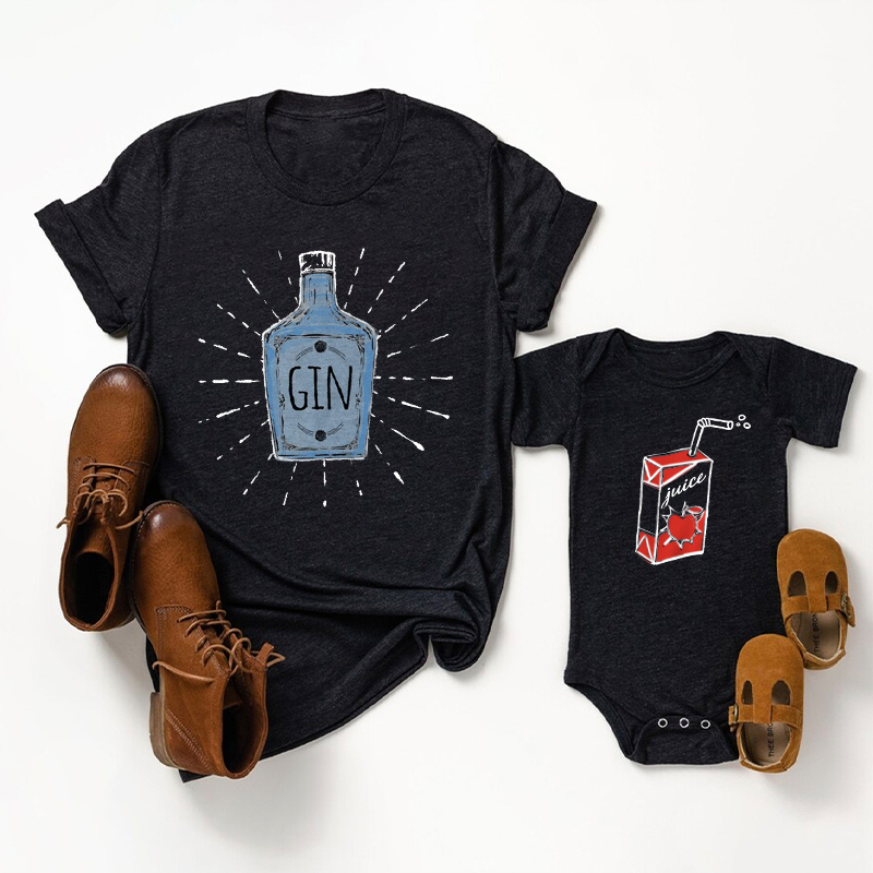 Gin And Juice Matching Father's Day Shirt