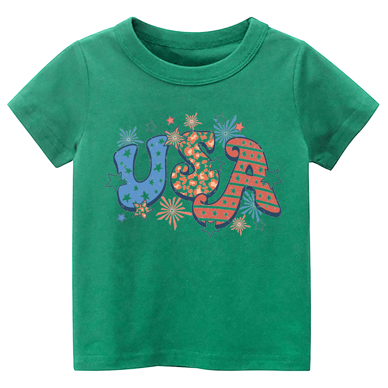Retro USA Fireworks Stars Toddler Shirt