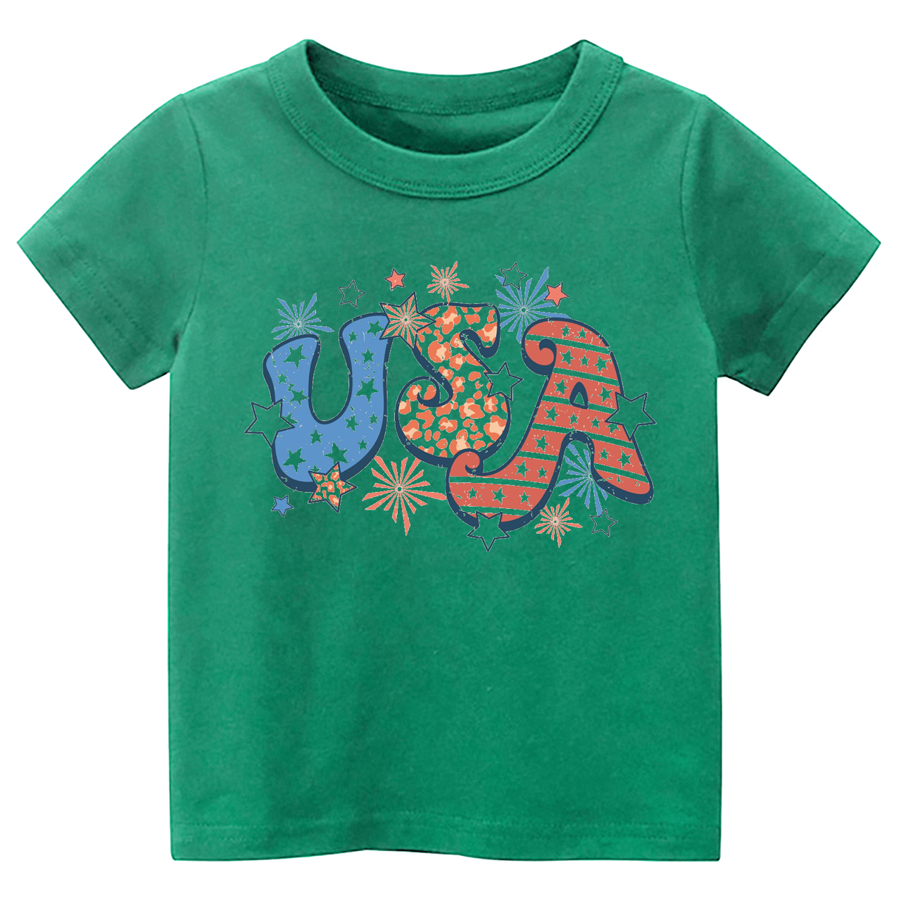 Retro USA Fireworks Stars Toddler Shirt