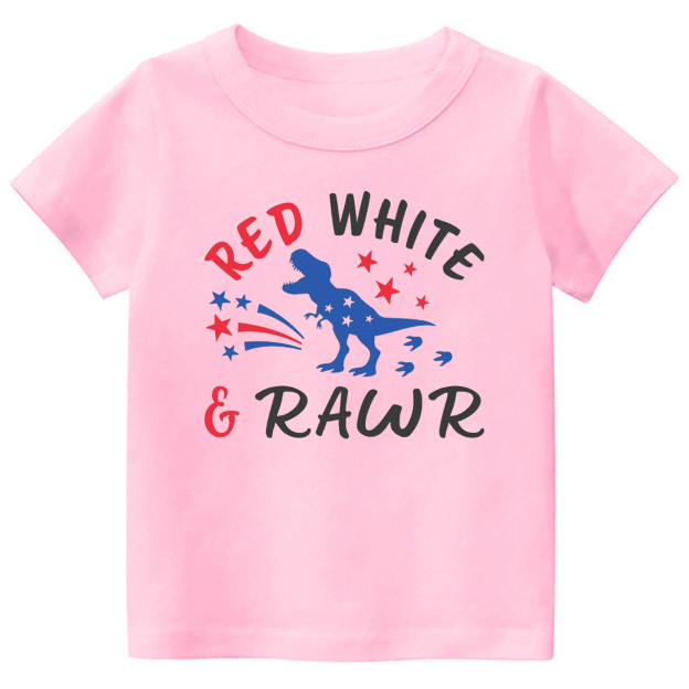 Red White And Rawr Toddler Shirt