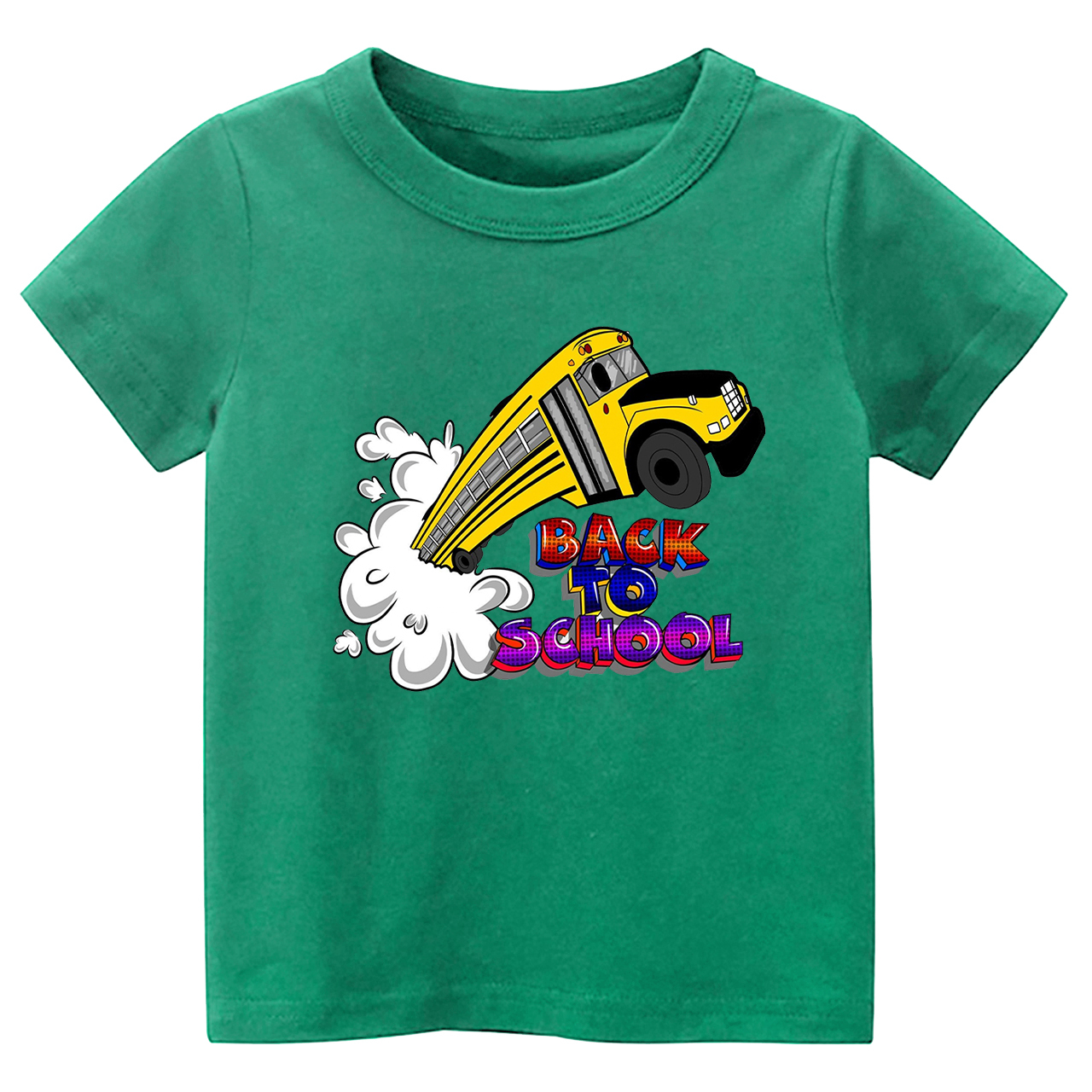 Colorful School Truck Kids Shirts