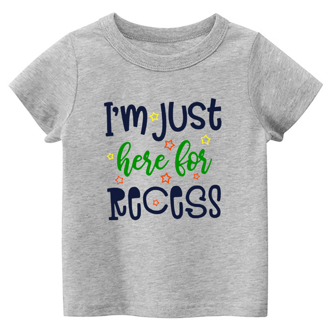 I‘m Just Here For Recess Back To School Kids Tees