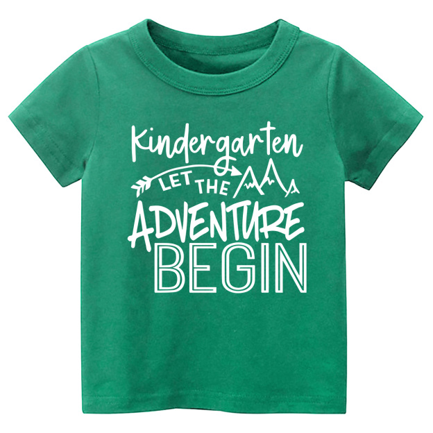 Rainbow Hello Kindergarten-School Shirt For Kids