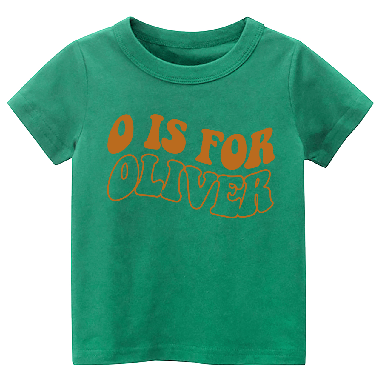 Personalized Kids Shirt - Retro Wavy Name