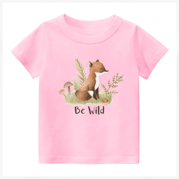 Be Wild Little Fox Kids Shirt