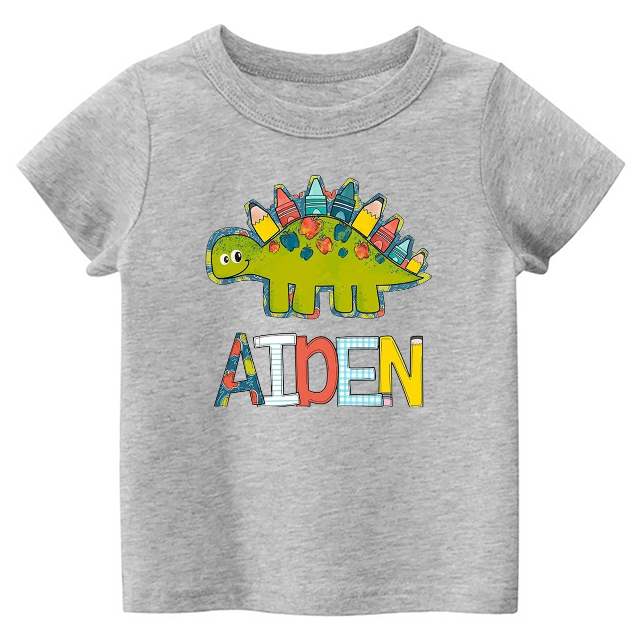 Personalized Back to School Dinosaur Kids Shirts