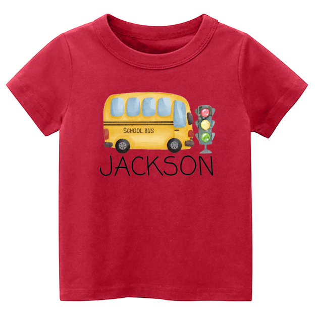 Personalized Bus Back To School Kids Shirts