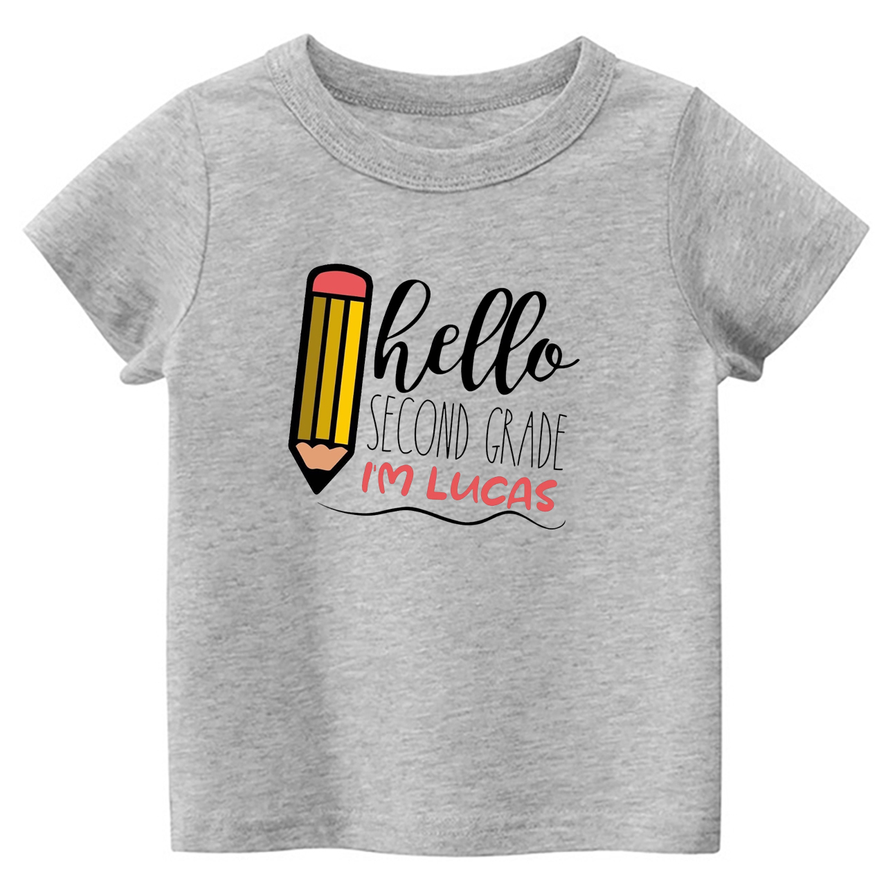 Personalized Hello XX Grade Kids Shirts