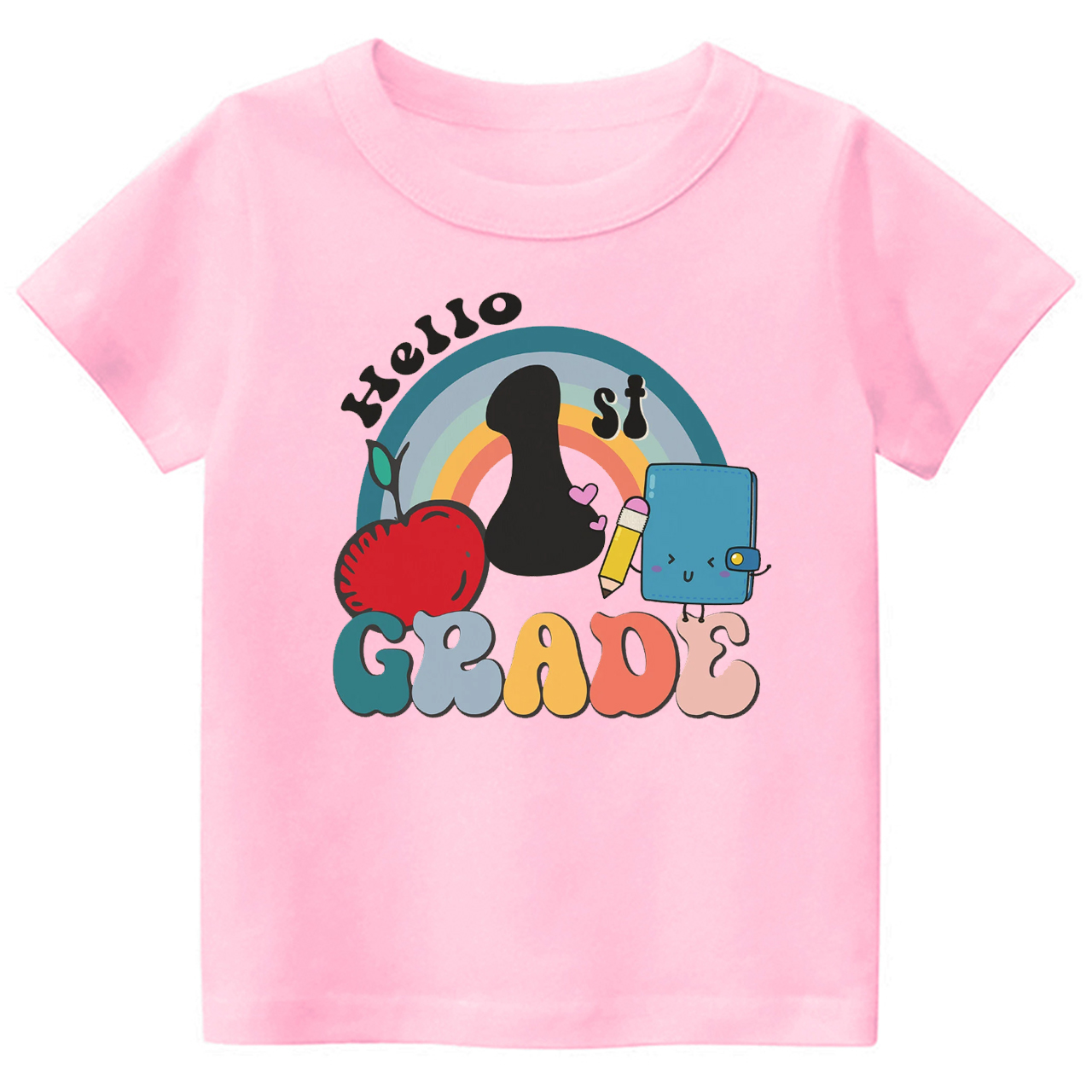 Personalized Hello XX Grade Back To School Kids Shirts