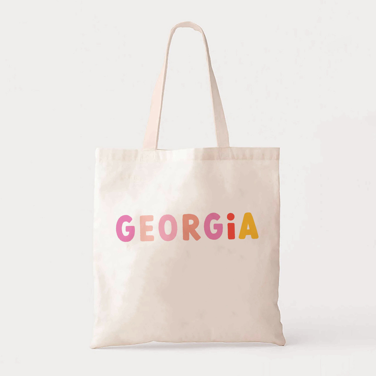 Personalized Set Colors  Kids School Tote Bag