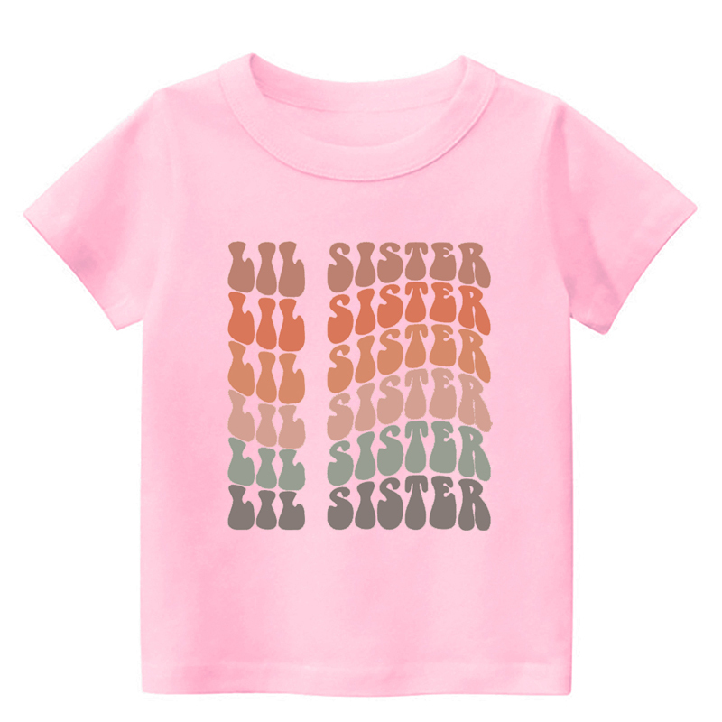 Retro Lil Sister Kids T-Shirt