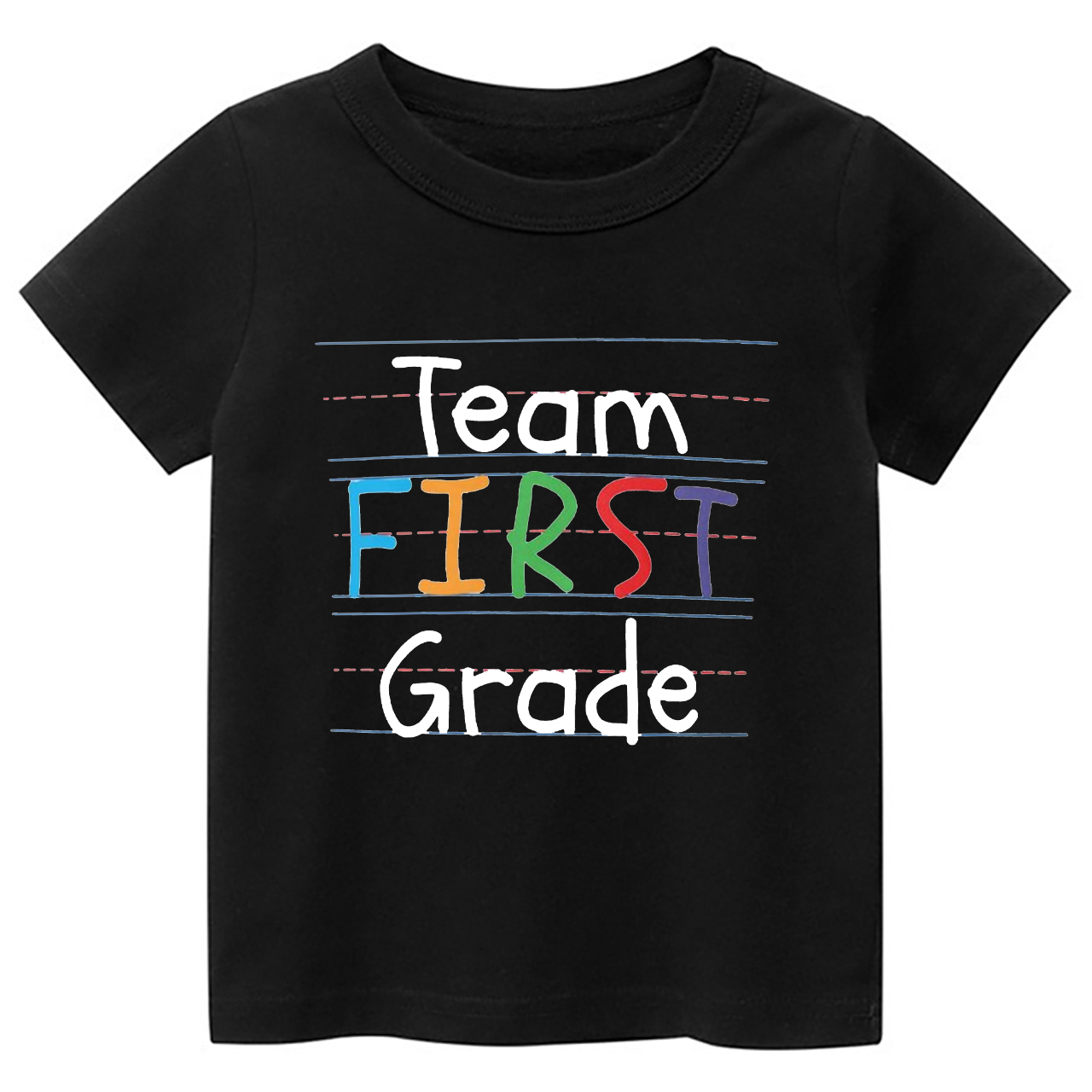 Team First Grade Back To School Kids T-shirts
