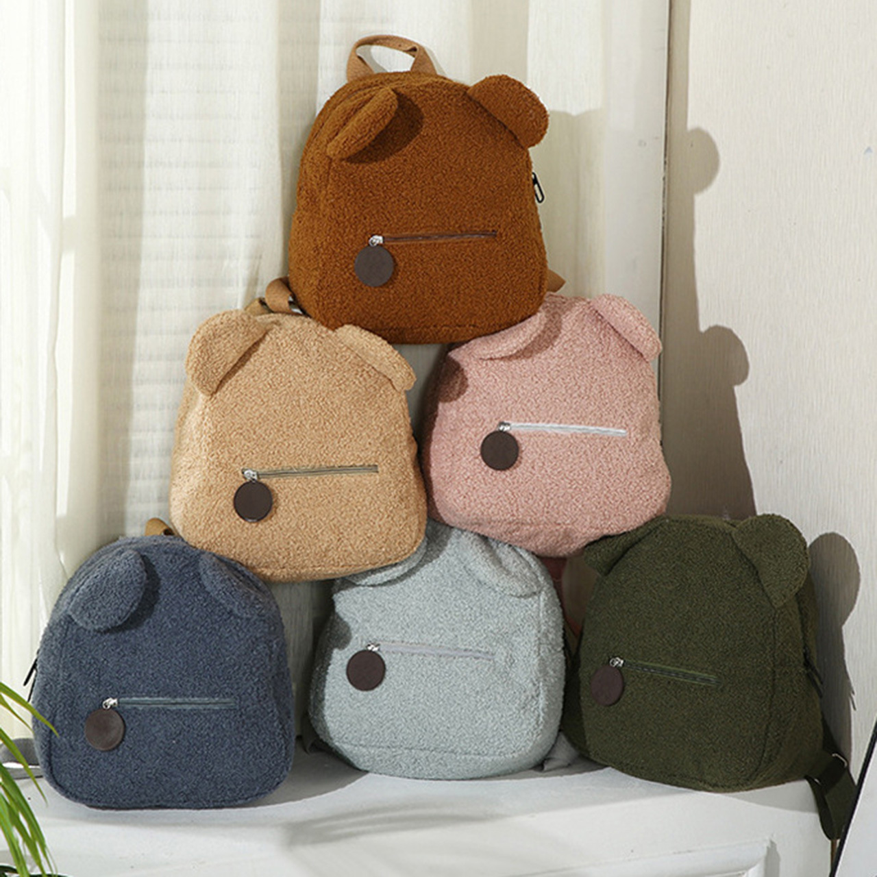 Personalized Embroidered Bear Preschool Backpack