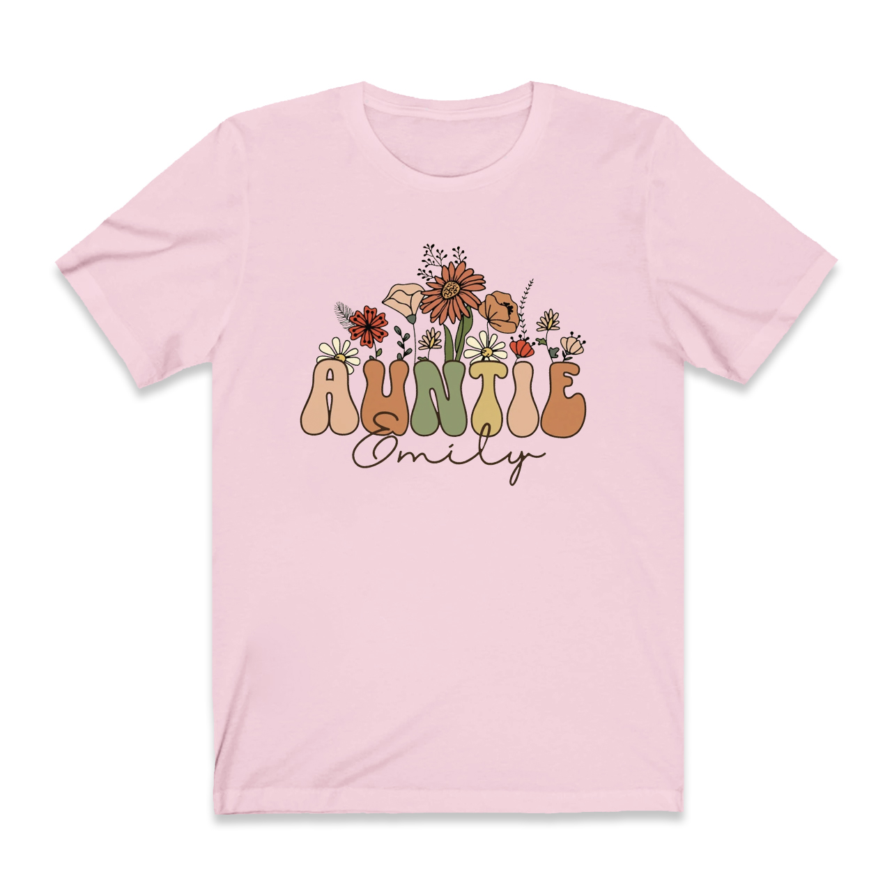 Personalized Wildflowers Shirt For Aunt
