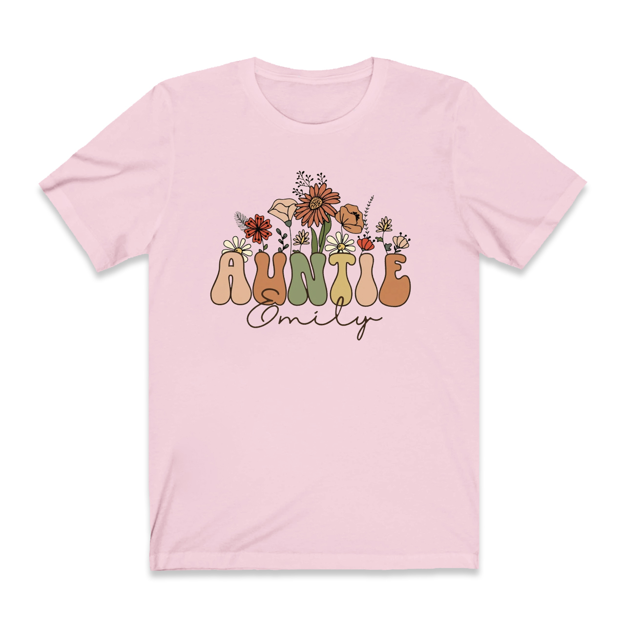 Personalized Wildflowers Shirt For Aunt
