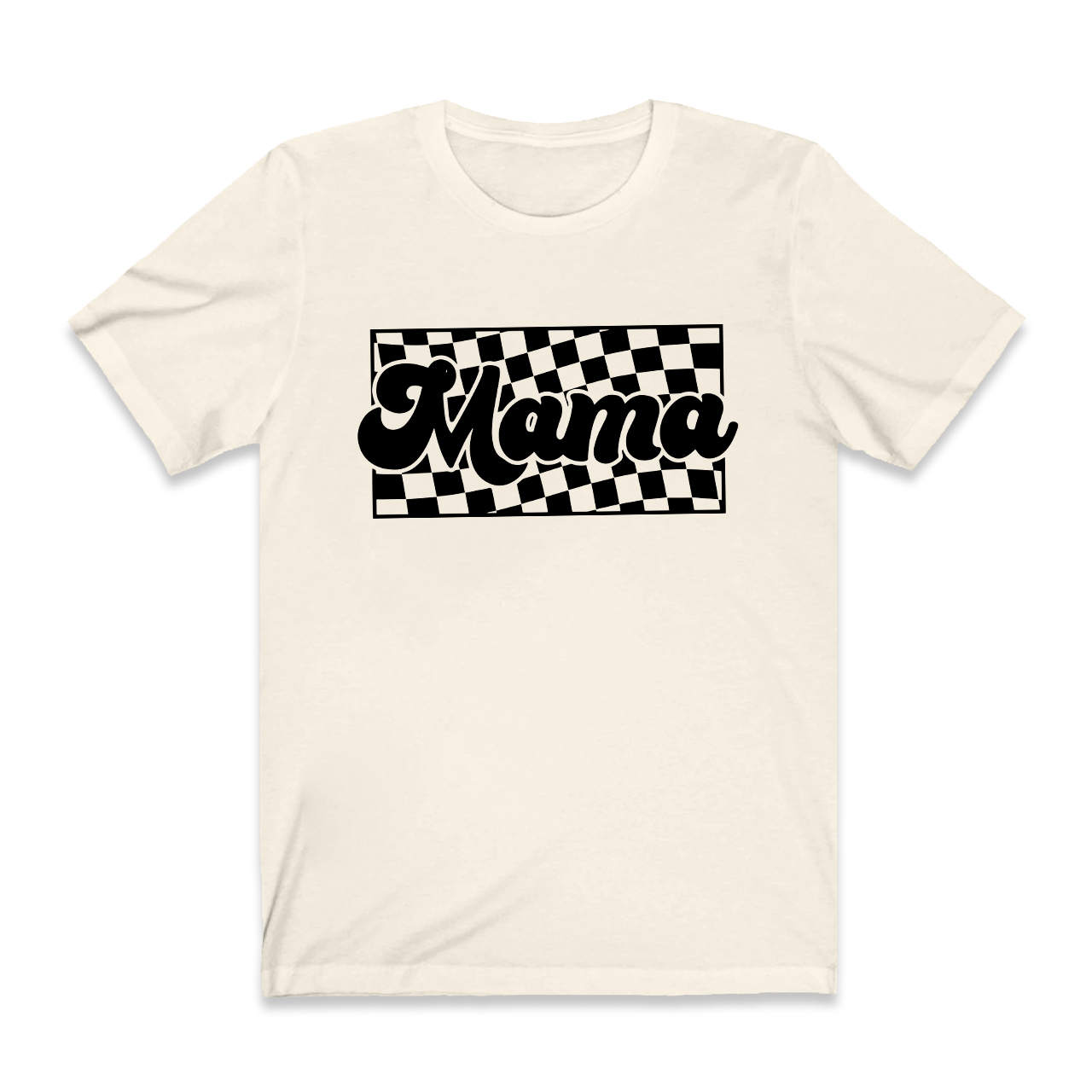 Retro Checkered Mama Shirts