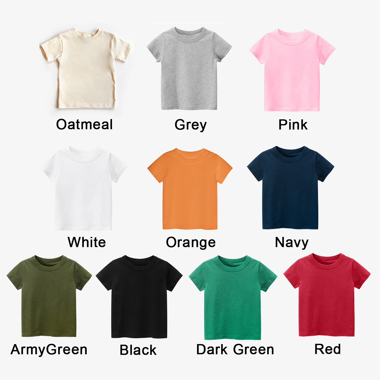 Personalized Left Chest Embroidered Name Toddler T-Shirt 