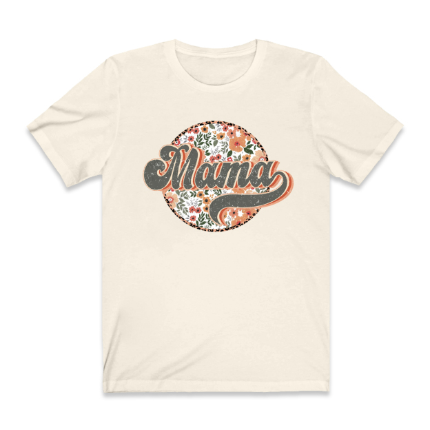 Groovy Boho Floral Mama T-Shirt