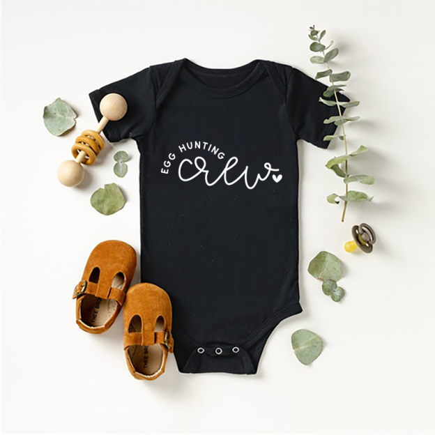 Egg Hunting Crew Easter Baby Bodysuit