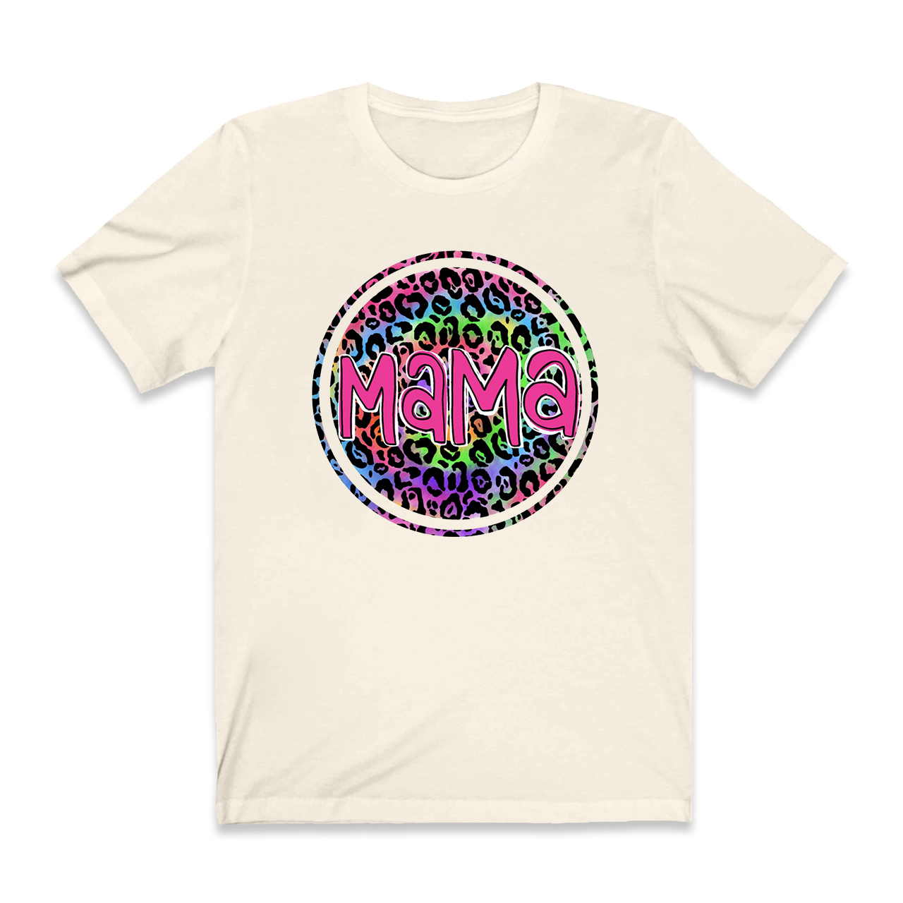 Gift For Mama Leopard Design Retro T-Shirt