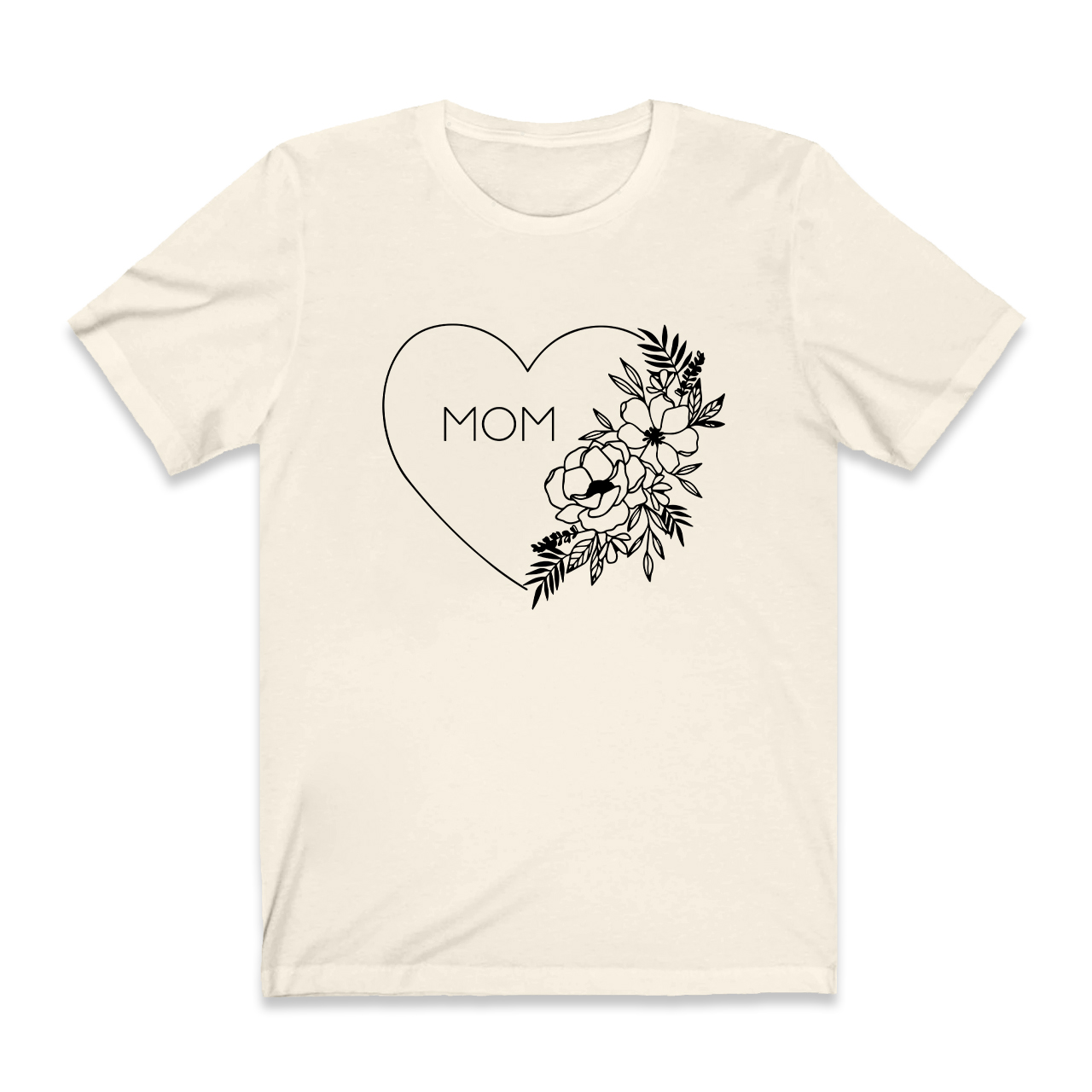 Floral Heart Shirt For Best Mom