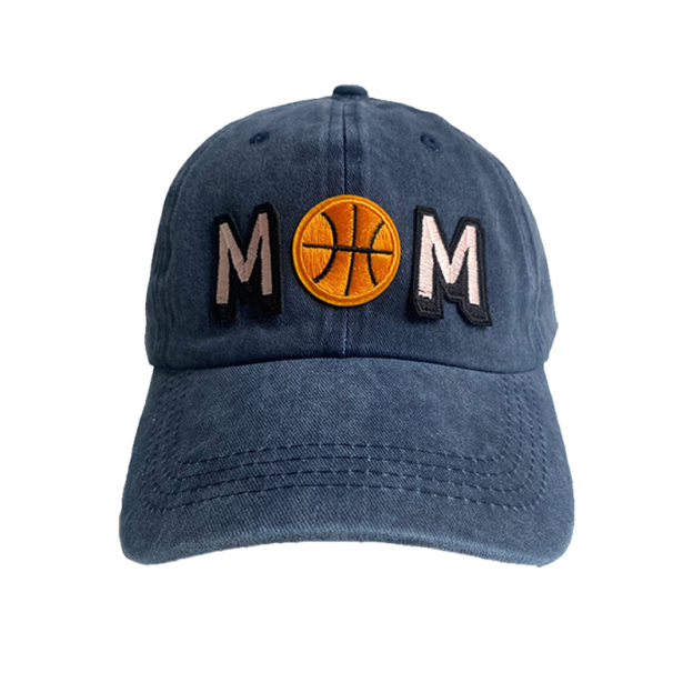 Basketball Mom Letter Embroidered Baseball Caps