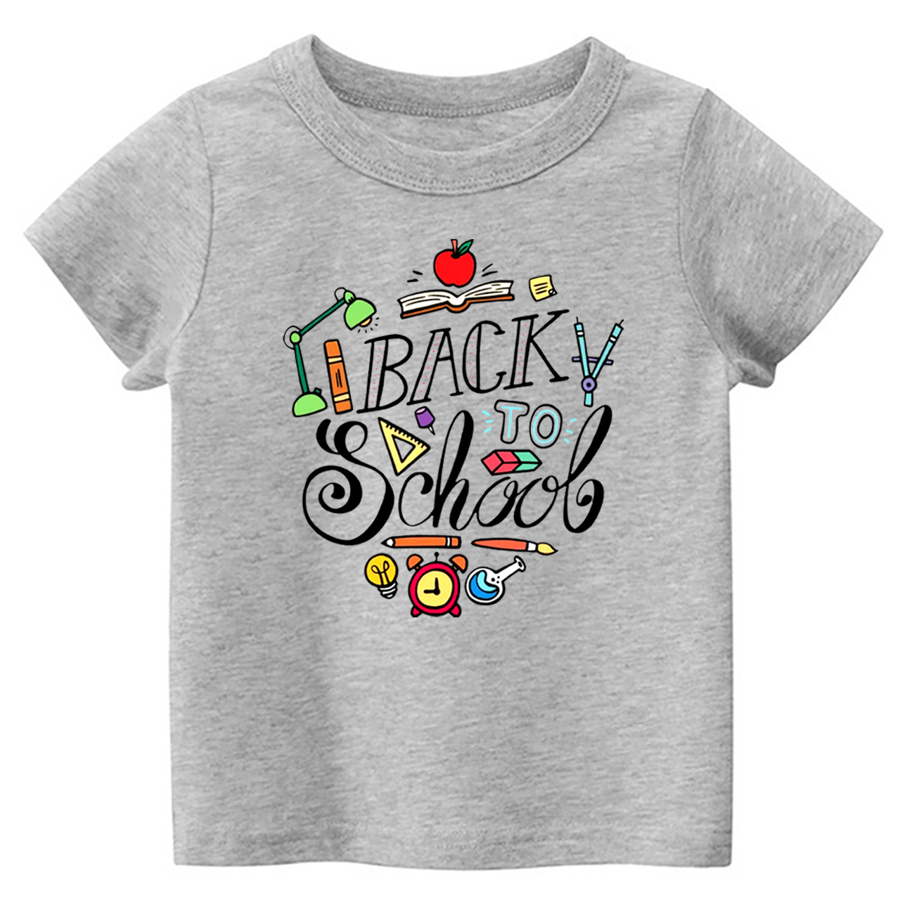 Cute Cartoon Back To School Kids T-shirt