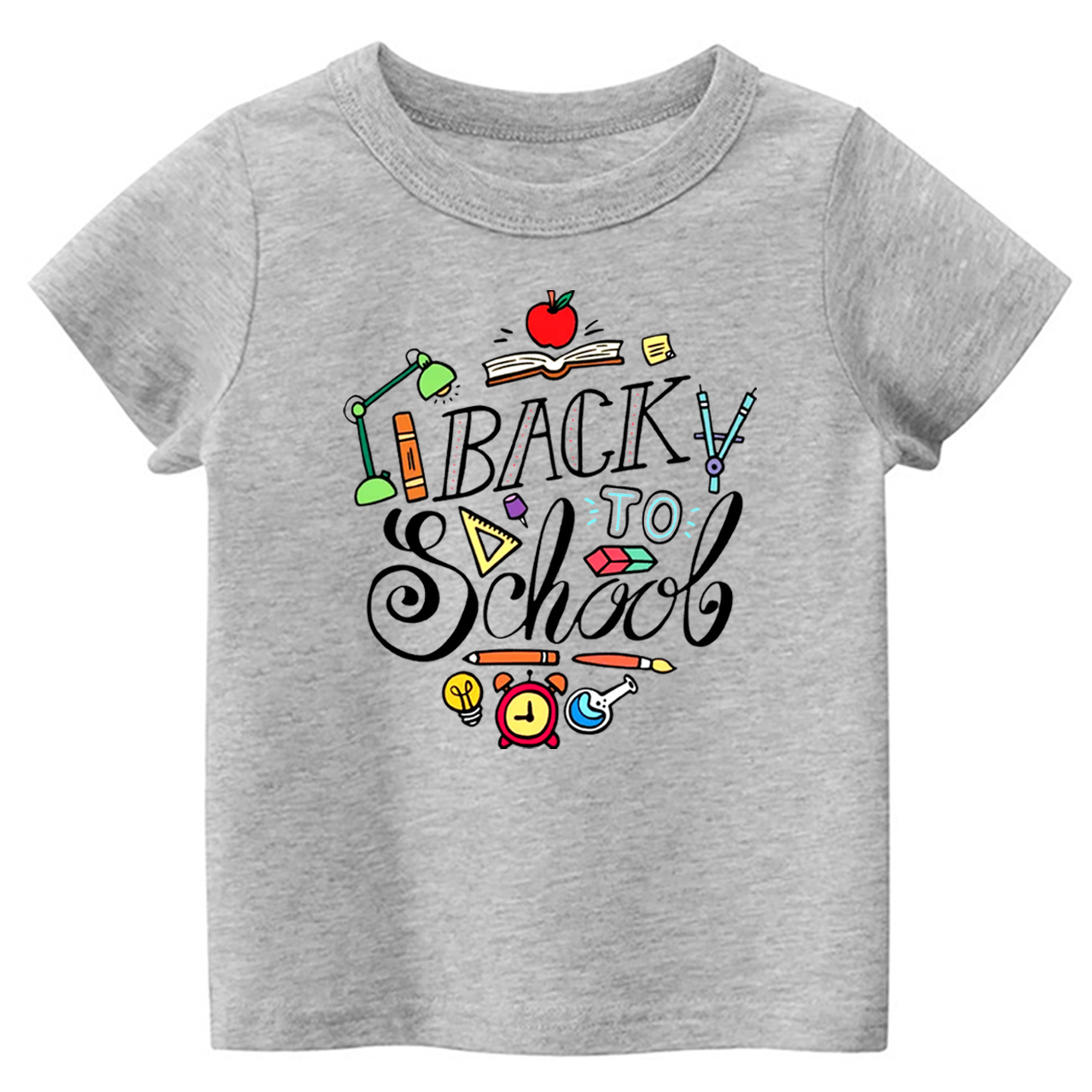 Cute Cartoon Back To School Kids T-shirt