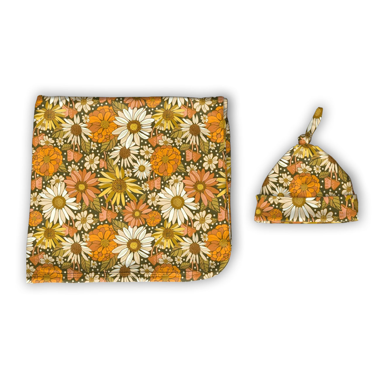 Retro Quiet Garden Hospital Swaddle&Hat Set SaleBeepumpkin™