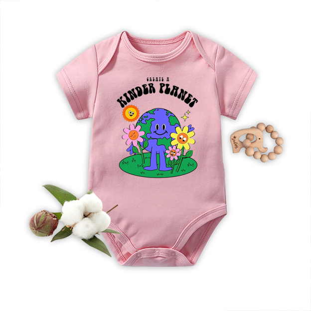 Kinder Planet Earth Day Baby Bodysuit