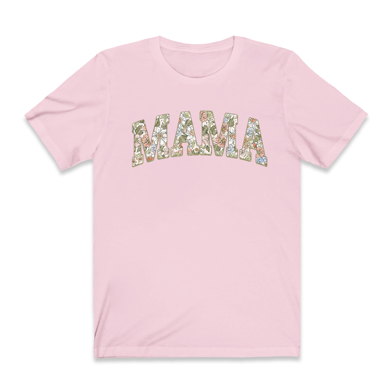 Summer Floral Mama Retro Mom Shirt