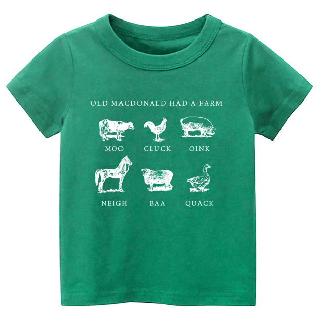 Had a Farm Kids Retro Natural T-Shirt 