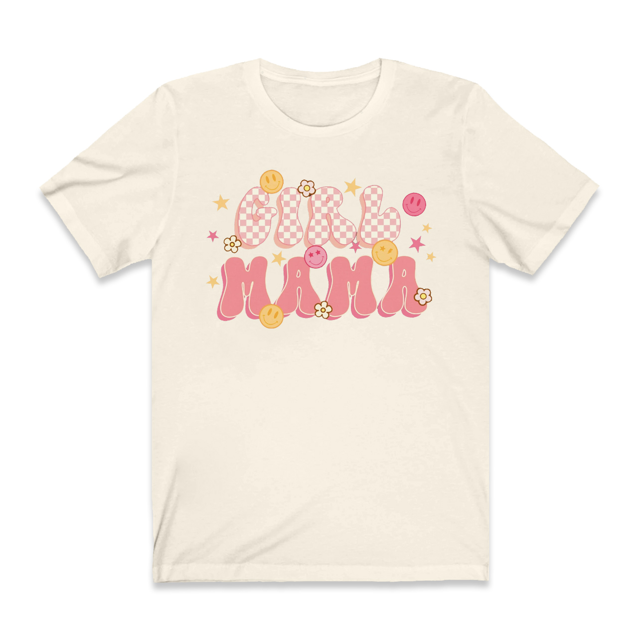 Smiley Face Girl Mama Gift T-Shirt