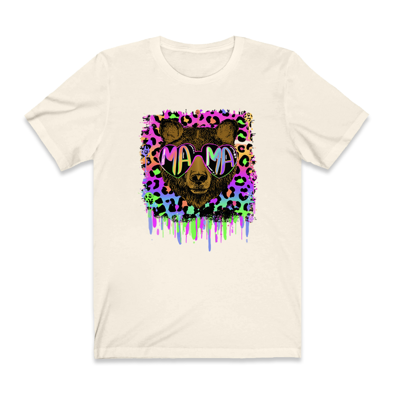 Vibrant Neon Mama Bear Shirt