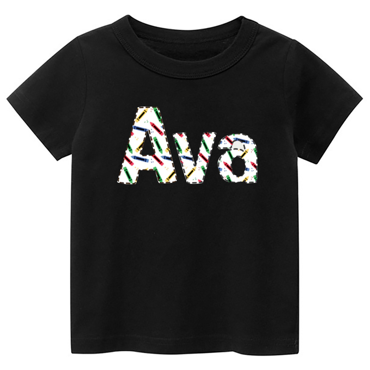 Kids Back to School Tee-Personalized Pencil Name