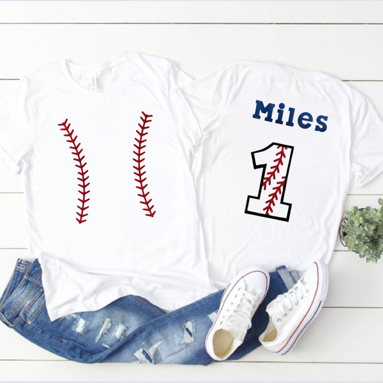 Personalized Baby Bodysuit & Shirts Baseball Sport