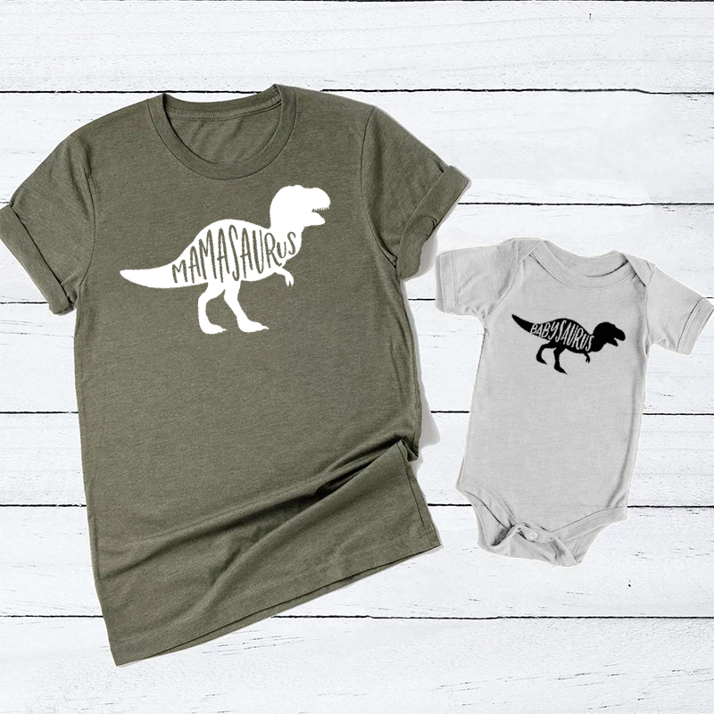 Mamasaurus Babysaurus Mom&Me Shirt
