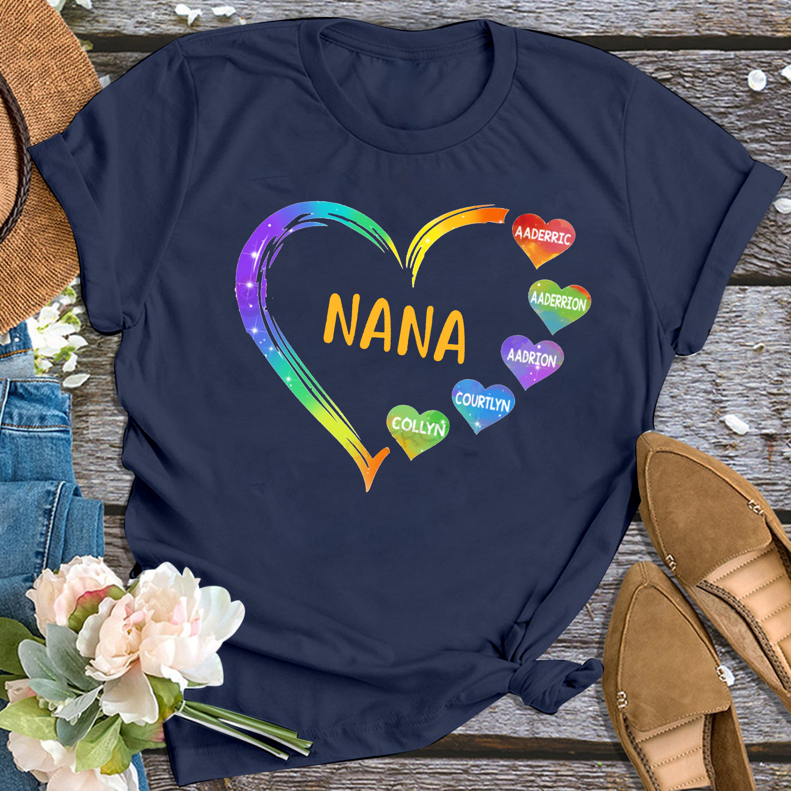 Personalized Grandma Shirt With Name