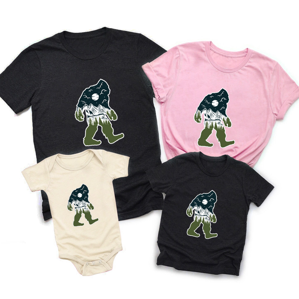 Bigfoot Mountain Family Vacation Shirts