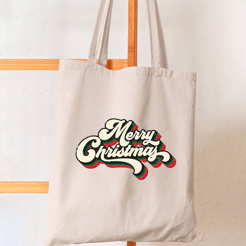Christmas Vintage Color Tote Bag