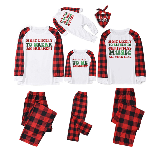 Most Likely Funny Christmas Family Matching Pajamas