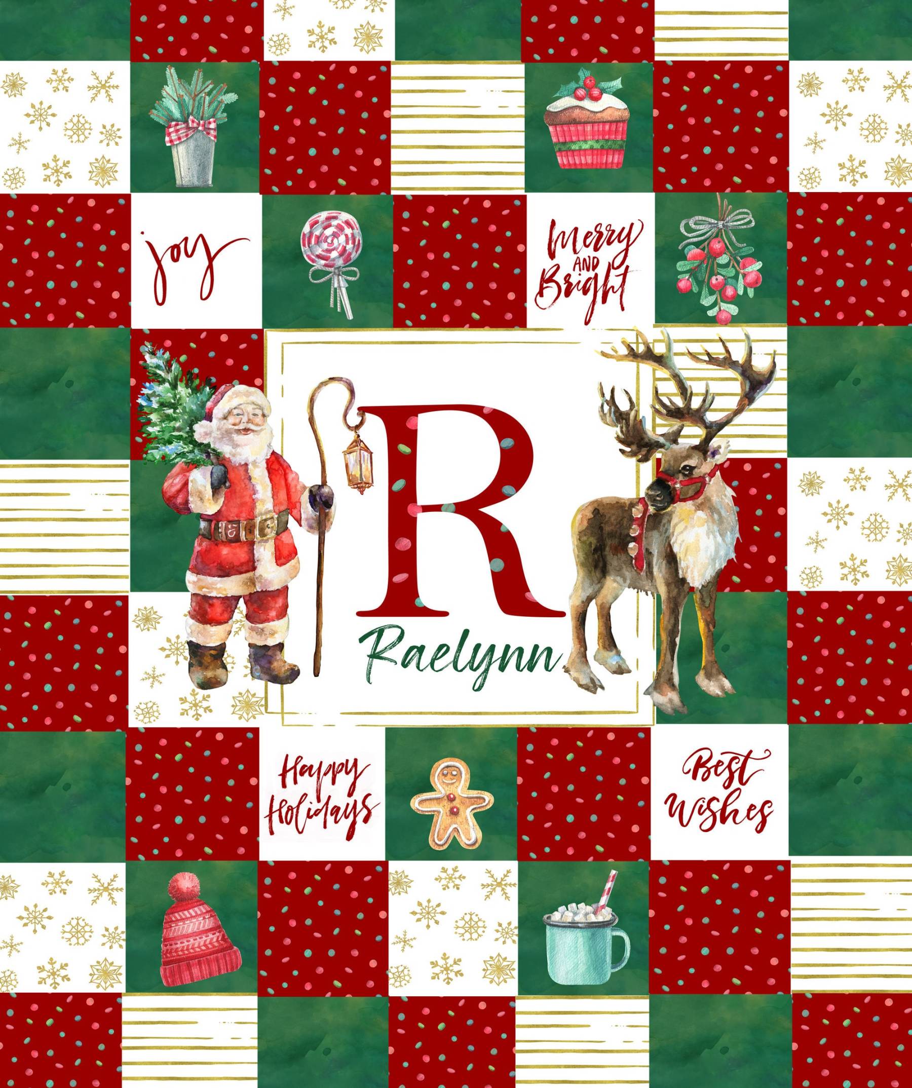 Christmas Santa Baby Blanket