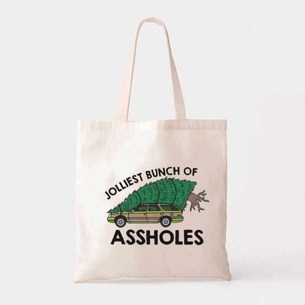 Jolliest Bunch Of Assholes Christmas Tote Bag