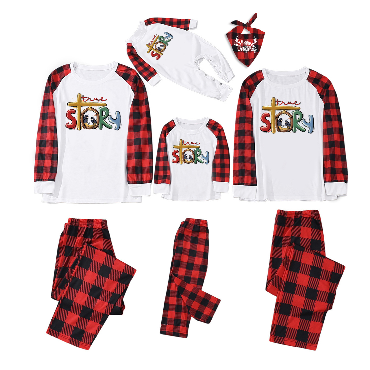 True Story Christian Christmas Family Matching Pajamas Sale-Beepumpkin™