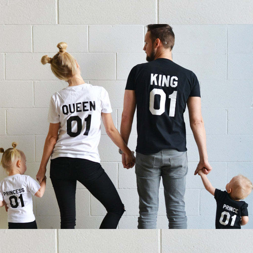 King Queen Prince Princess Family Shirt & Baby Bodysuit