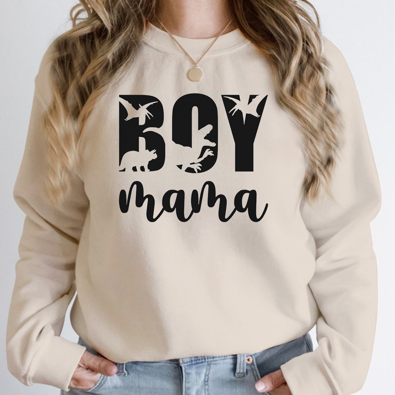 Boy Mama Dinosaur Club Sweatshirt